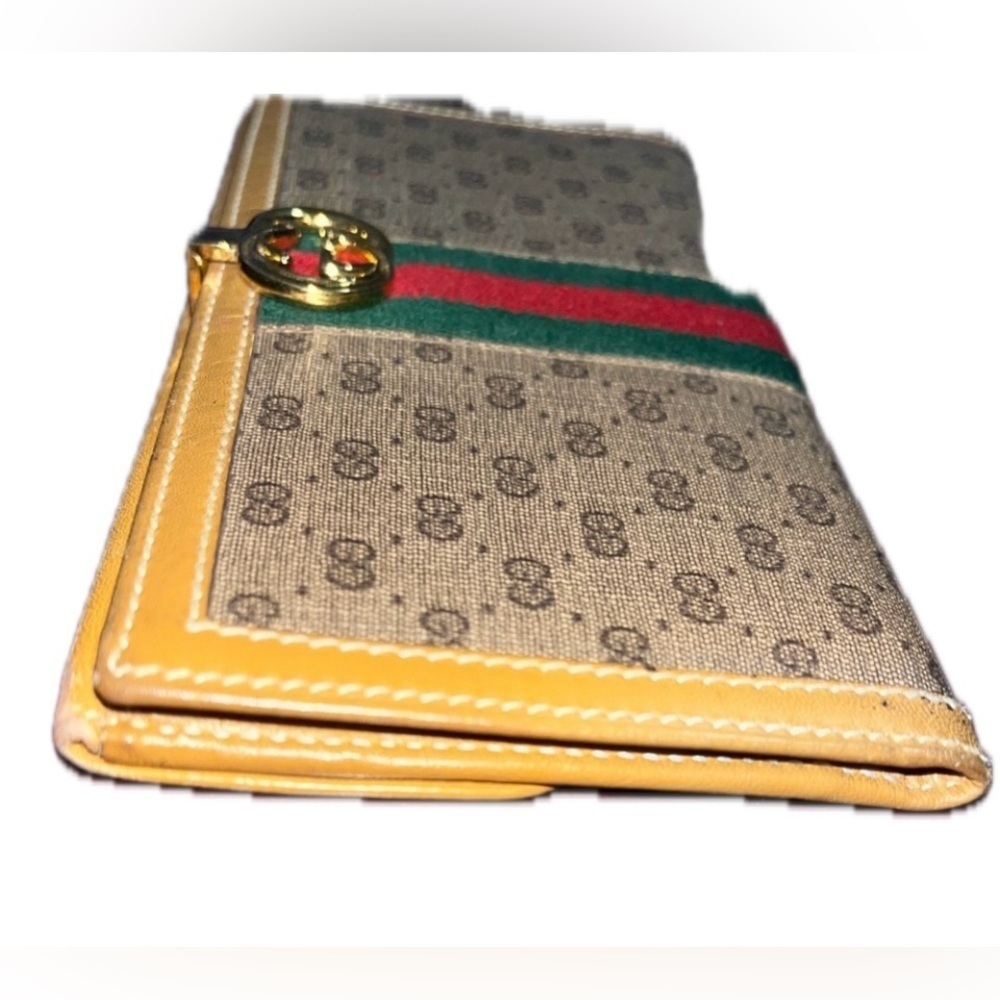 GUC Vintage Gucci Ophidia Sherry Line GG Supreme Bi-Fold Wallet - Picture 5 of 14
